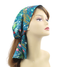 Load image into Gallery viewer, Wide Satin Lined Expandable HeadScarf with Ties
