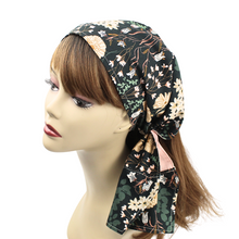 Load image into Gallery viewer, Wide Satin Lined Expandable HeadScarf with Ties
